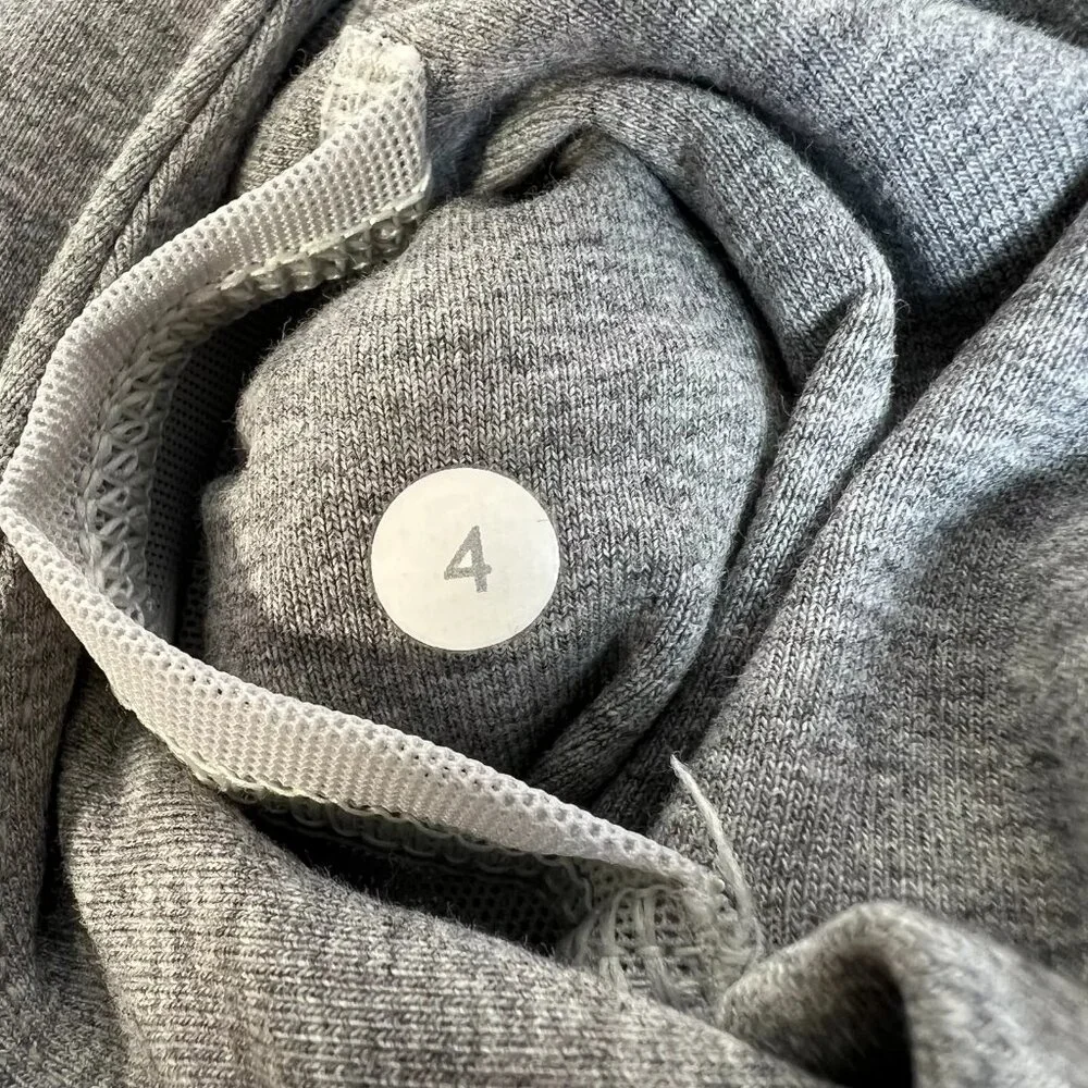 Lululemon Womens Light Gray Pocket Sleeveless Running Pullover Hoodie Size 4 - Picture 9 of 12
